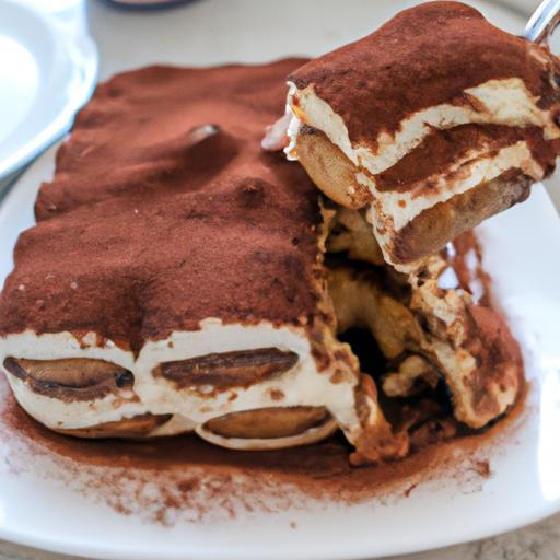 Tradiční italské tiramisu s kávou