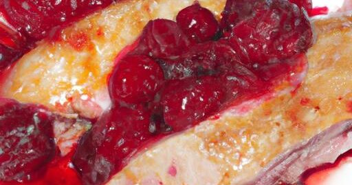 Kuřecí plátek s brusinkovou omáčkou