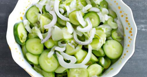 Jednoduchý salát z perských okurek