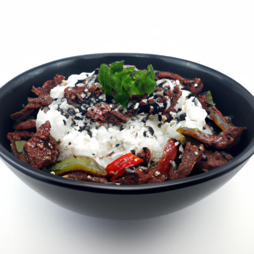 Korejské hovězí bulgogi s rýží