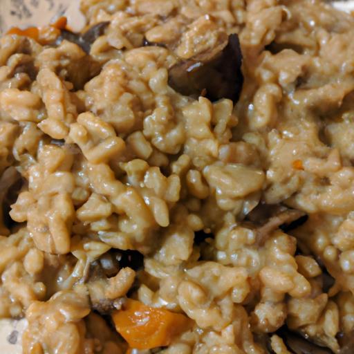 Veganské risotto s houbami