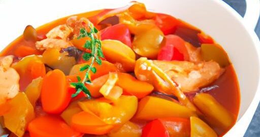 Ratatouille drůbežím masem a zeleninou