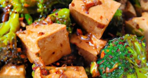 Pikantní tofu s brokolicí