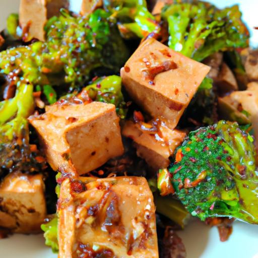 Pikantní tofu s brokolicí