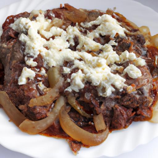 Hovězí burgundské víno se sýrem