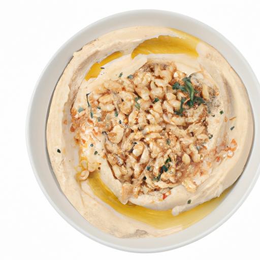 Humus s tahini a piniovými oříšky