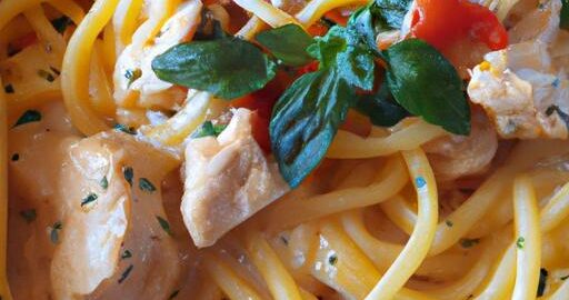 Kuřecí nudle s těstovinami