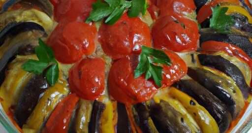 Ratatouille mediterranais grille traditionnelní vanilkový krém