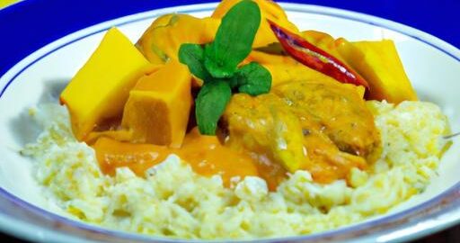 Máslové kuře s mangem