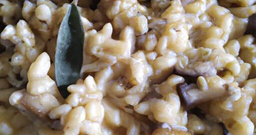 Risotto s hříbky a šalvějí