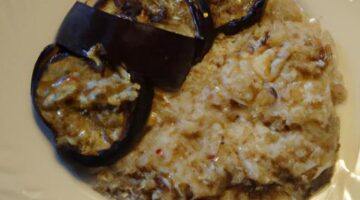 Kabátci z lilku a rýže