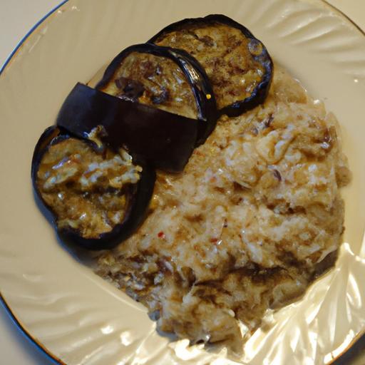 Kabátci z lilku a rýže