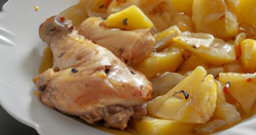 Kuře na vinegrétě s bramborem