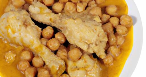 Kuřecí korma s cizrna banánu