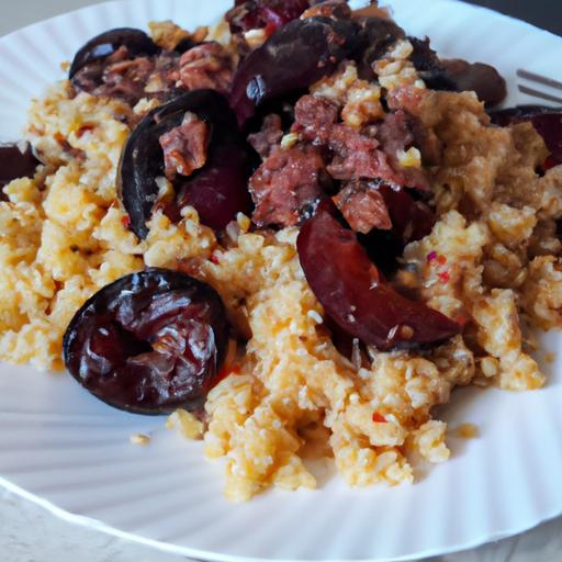 Kuskus s hovězím masem a švestkami