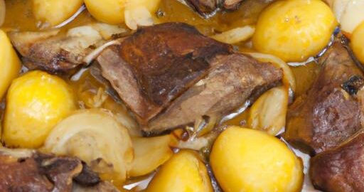 Rozsypaná kachna s bramborami