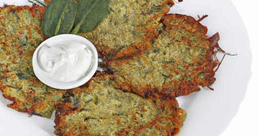 Bramborové placky s listovým špenátem