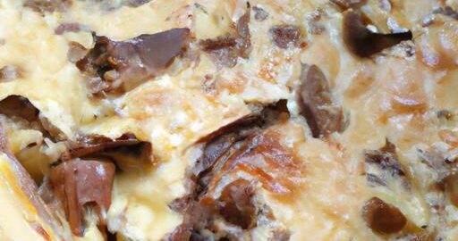 Quiche Lorraine s hříbkovou náplní