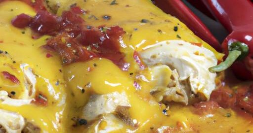 Pikantní kuřecí enchiladas s paprikou