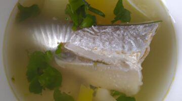 Rybí polévka s limetkou a koriandrem