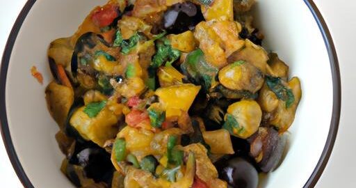 Ratatouille provençale s olivami a bylinkami