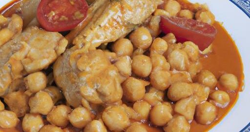 Kuřecí korma s rajčaty a cizrnou