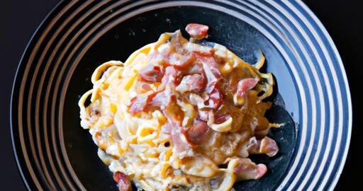 Italské špagety carbonara s pancettou