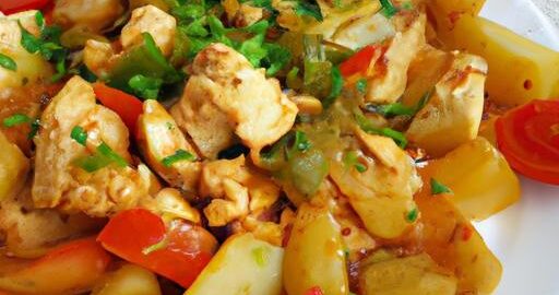 Íránský zeleninový tahčín s kuřetem