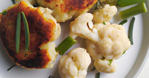 Květákové řízky s bylinkovou omáčkou