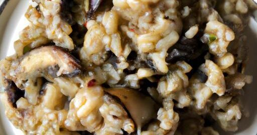 Houbové risotto s česnekem