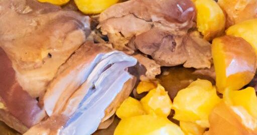 Pečený vepřový plátek s bramborem