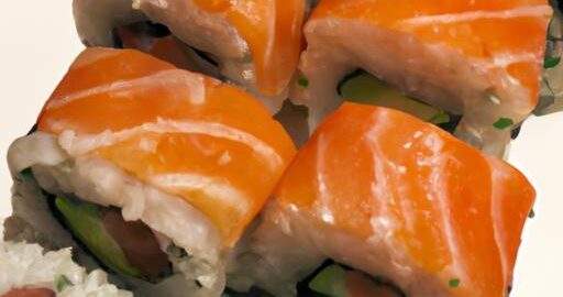 Sushi losos s avokádem