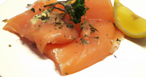 Uzený losos s bylinkovým máslem