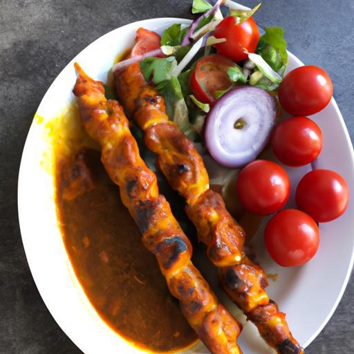 Kuřecí kebab s arabskými kořením