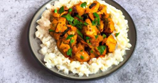 Drůbeží masala s rýží