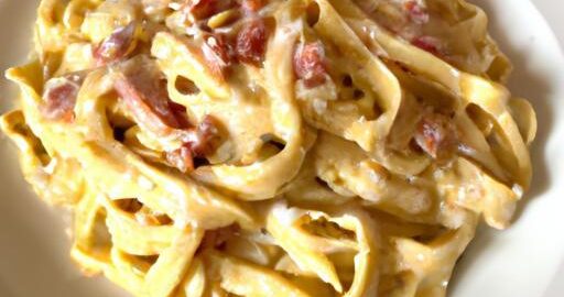 Pasta carbonara s guanciale