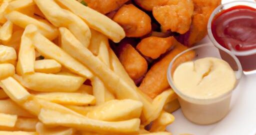 Kuřecí hranolky s dresinkem