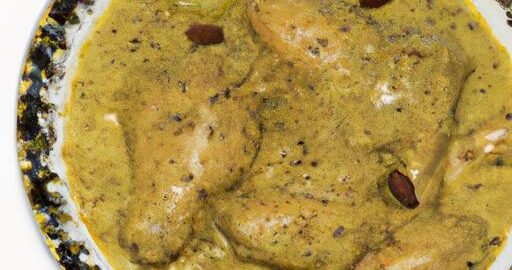 Korma kuřecí s mandlovou omáčkou