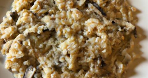 Rizoto se žampiony a sýrem