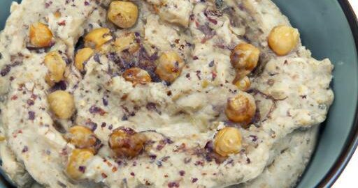 Hummus s chia semínky a ořechy