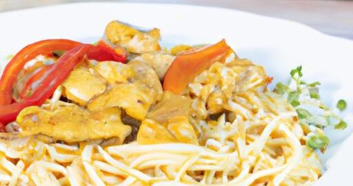 Kuřecí noodles s čerstvou zeleninou