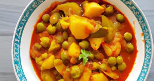 Lahodný aomatický hráškový karí