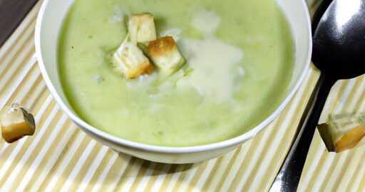 Brokolicový krémový polévka s celerem