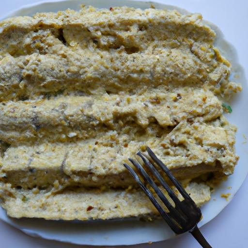 Pečená baklažánová mouka a jogurt