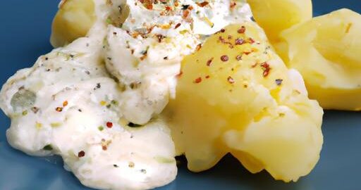 Bramboráky s křenovou omáčkou