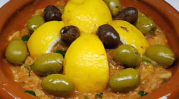 Marocký tajine s citronem a olivami