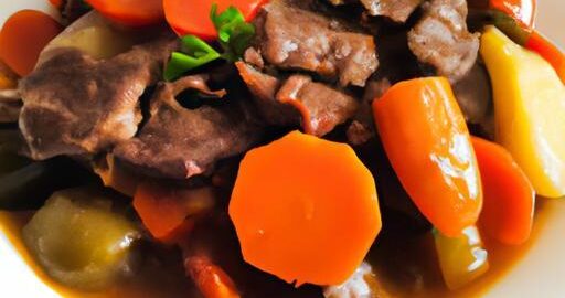 Hovězí dusené se zeleninou