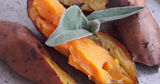 Kořeněné pečené batáty se šalvějí