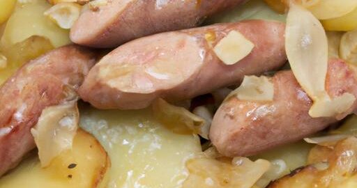 Česnečka s bramborem a klobásou