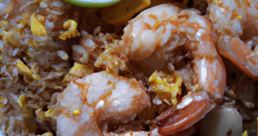 Nasu Goreng s krevetami